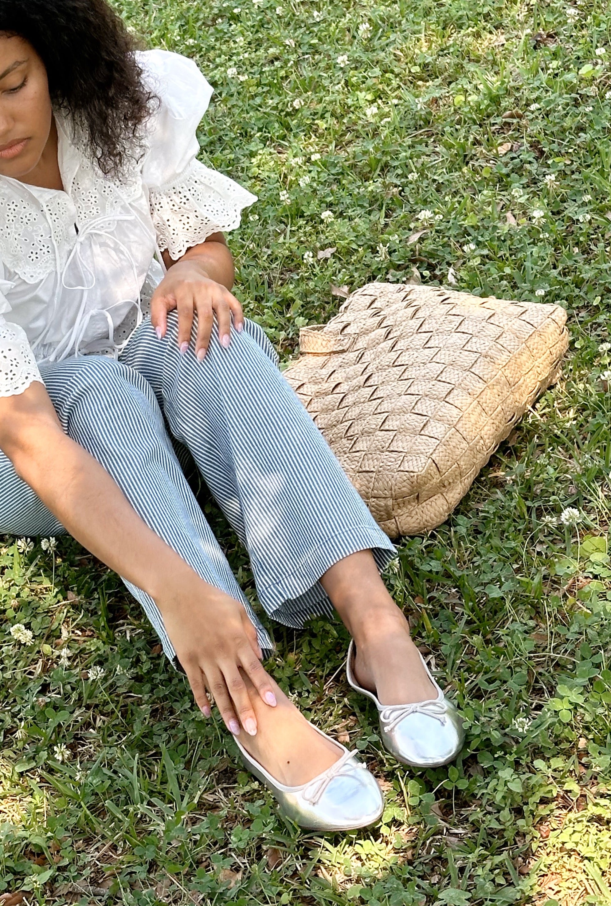 Chinese Laundry Audrey Ballet Flat (Silver)