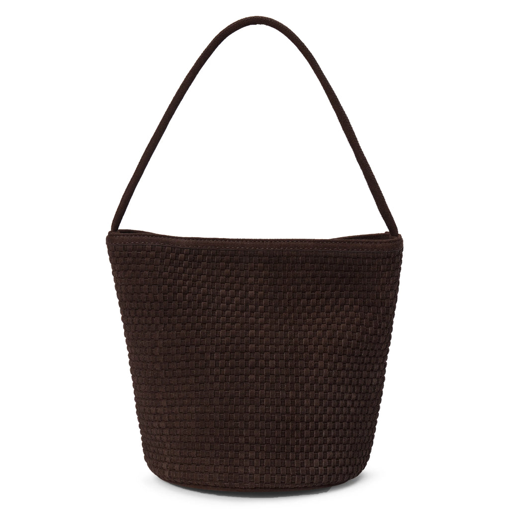 Matisse Vancouver Woven Chocolate Bucket Bag