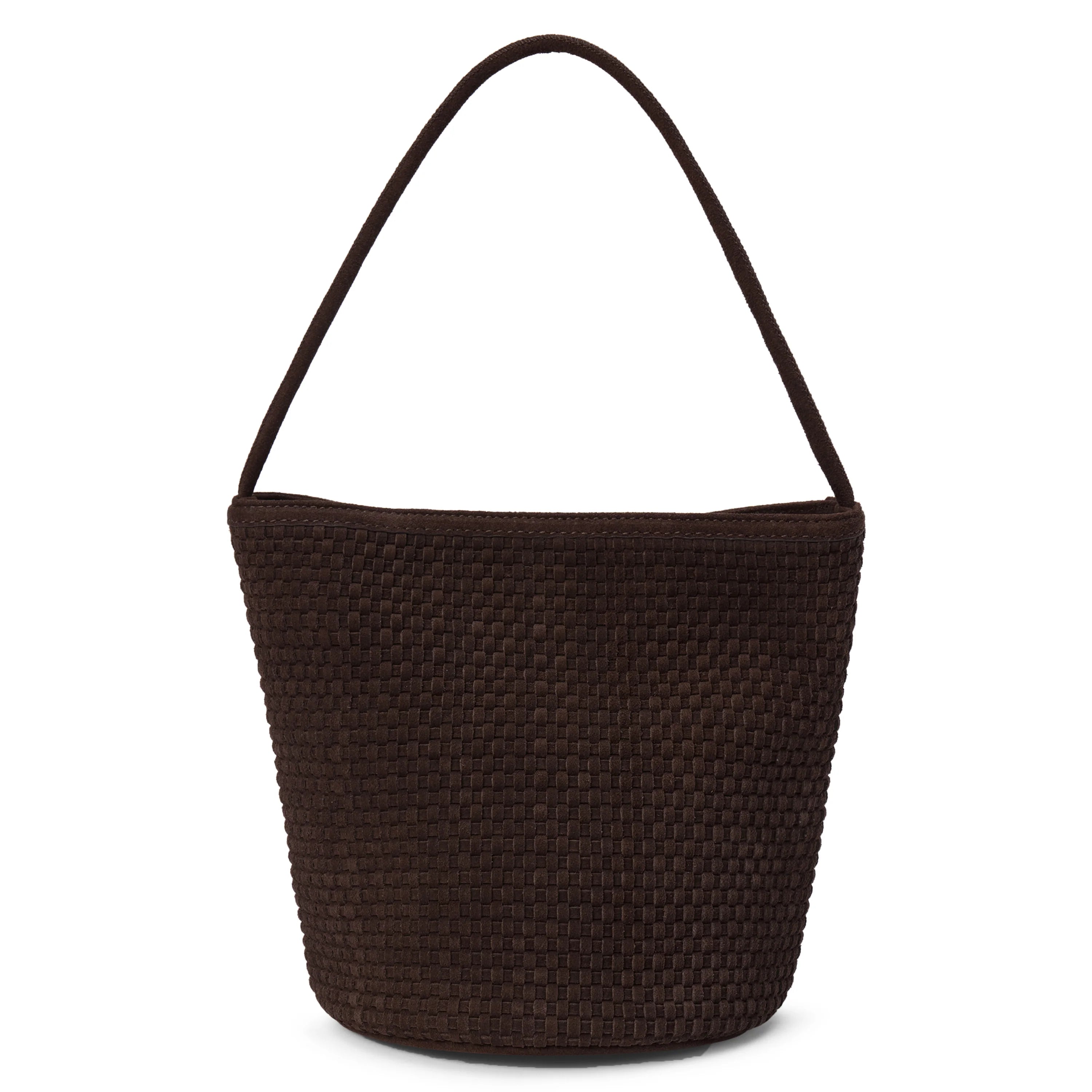 Matisse Vancouver Woven Chocolate Bucket Bag