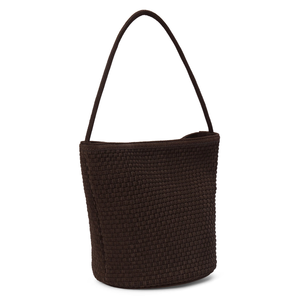 Matisse Vancouver Woven Chocolate Bucket Bag