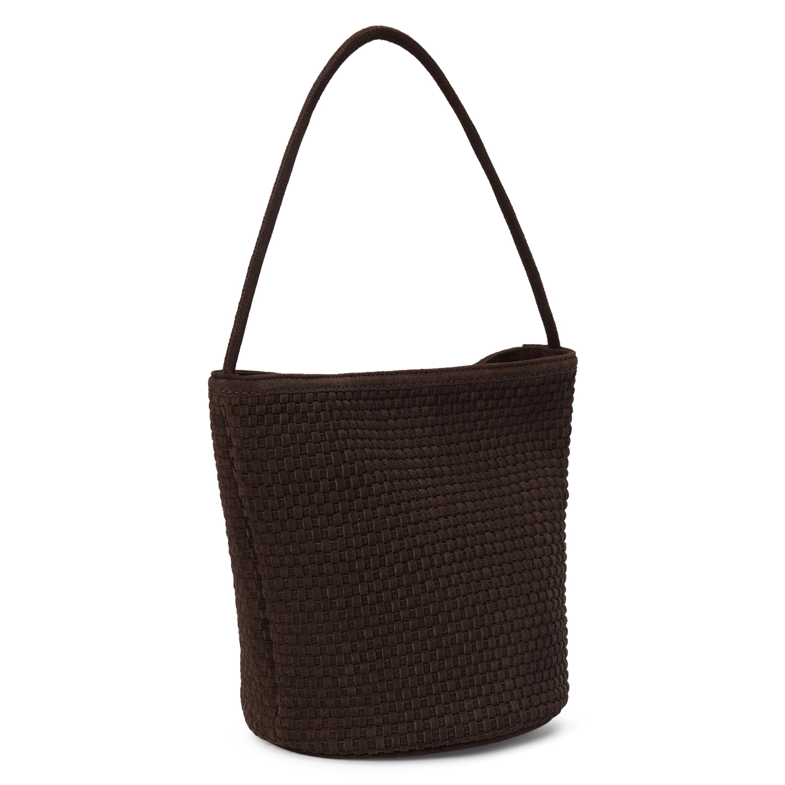 Matisse Vancouver Woven Chocolate Bucket Bag