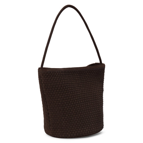 Matisse Vancouver Woven Chocolate Bucket Bag