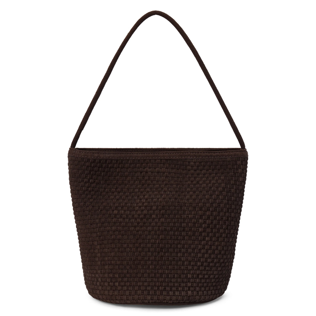 Matisse Vancouver Woven Chocolate Bucket Bag