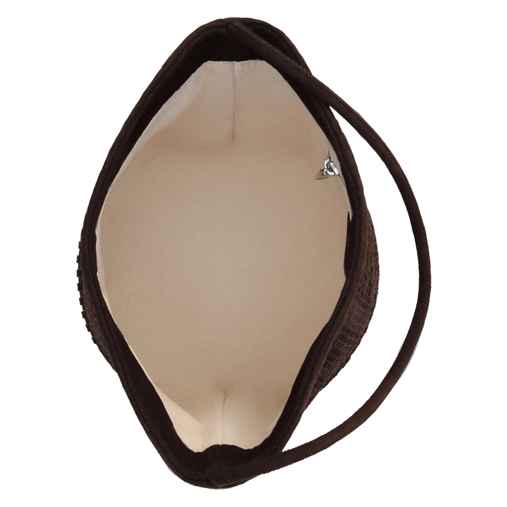Matisse Vancouver Woven Chocolate Bucket Bag