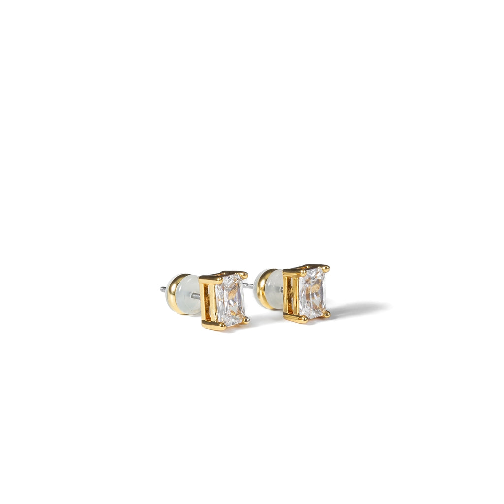 Brenda Grands 18K Gold Baguette Stud Earrings