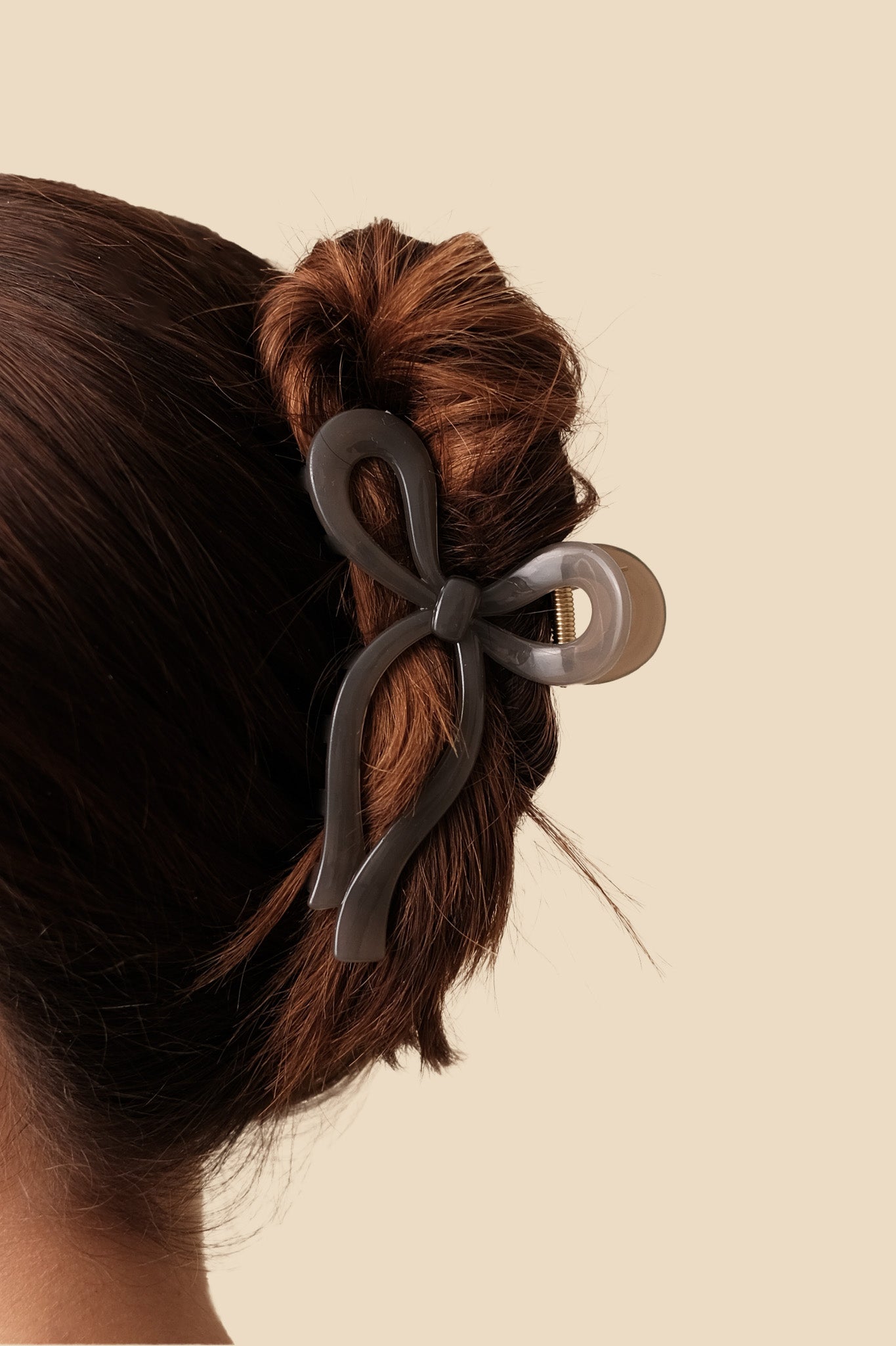 Acrylic Bow Hair Claw Clip (Four Colors)