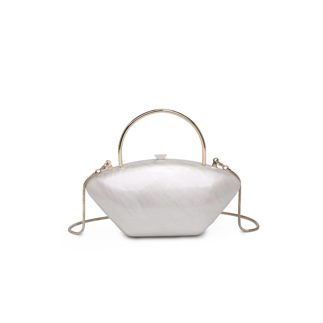 Guliana Hard Shell Pearlescent Evening Bag