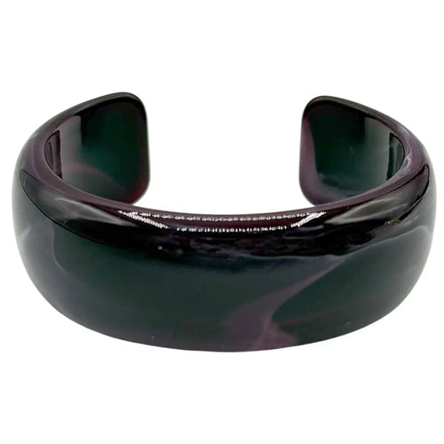Marble Like Resin Cuff Bracelet