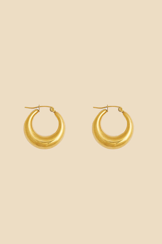 Petit Moments Crawford Chunky Tapered Medium Hoop Earrings