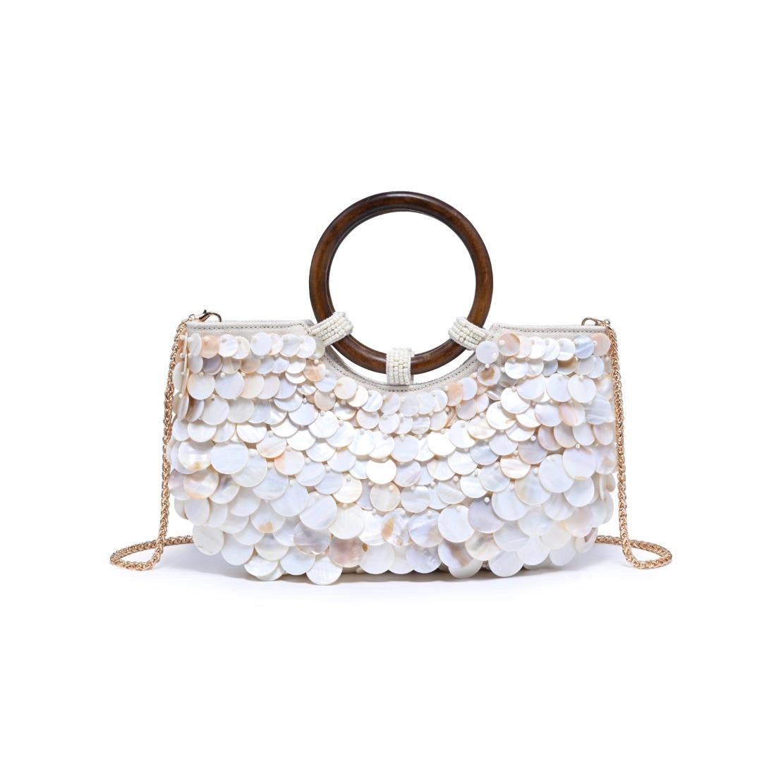 Scarlett Shell Evening Top Handle Bag