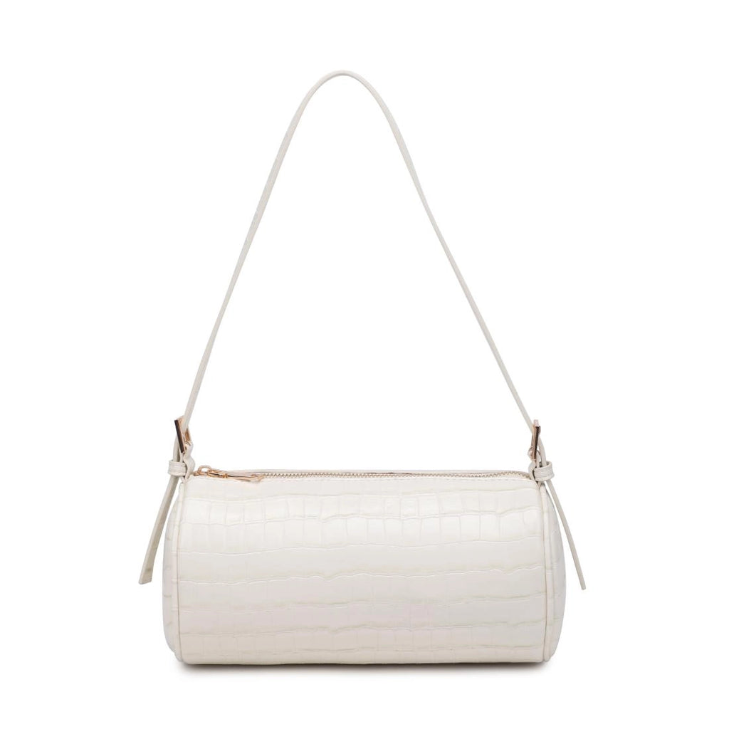Rachel Bone Croc Shoulder Bag