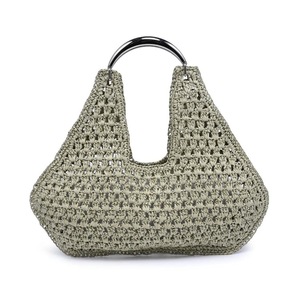 Iris Crocheted Open-Weave Bag (Two Colors)