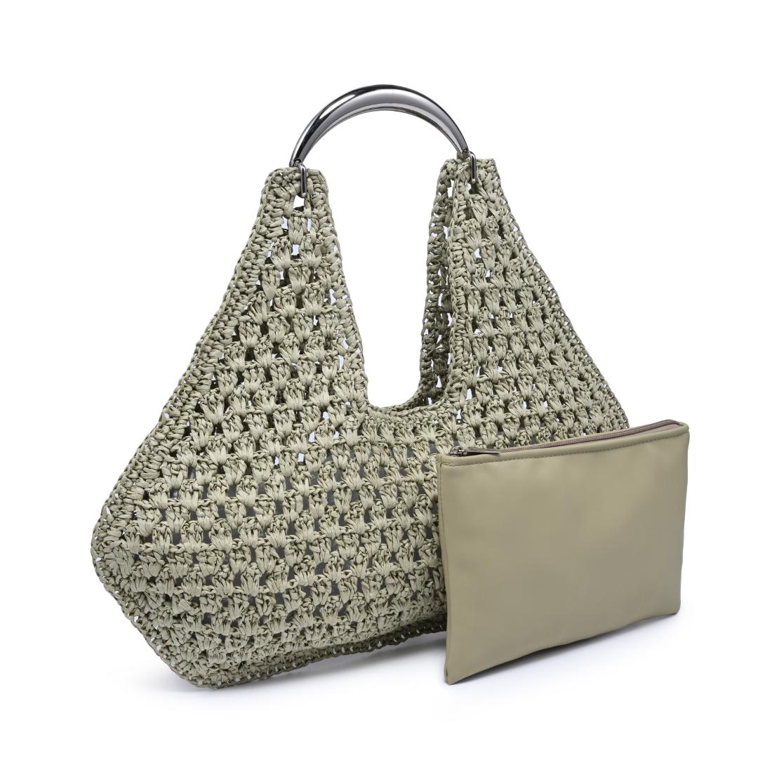 Iris Crocheted Open-Weave Bag (Two Colors)
