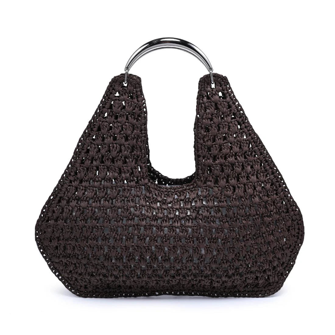 Iris Crocheted Open-Weave Bag (Two Colors)