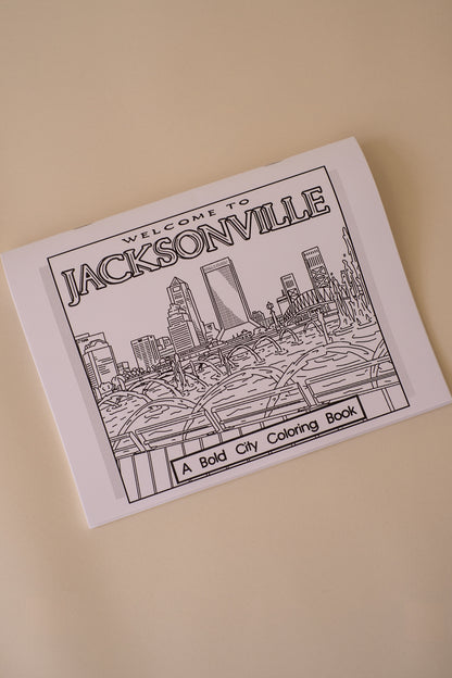 Welcome to Jacksonville: A Bold City Coloring Book + Colored Pencil Set