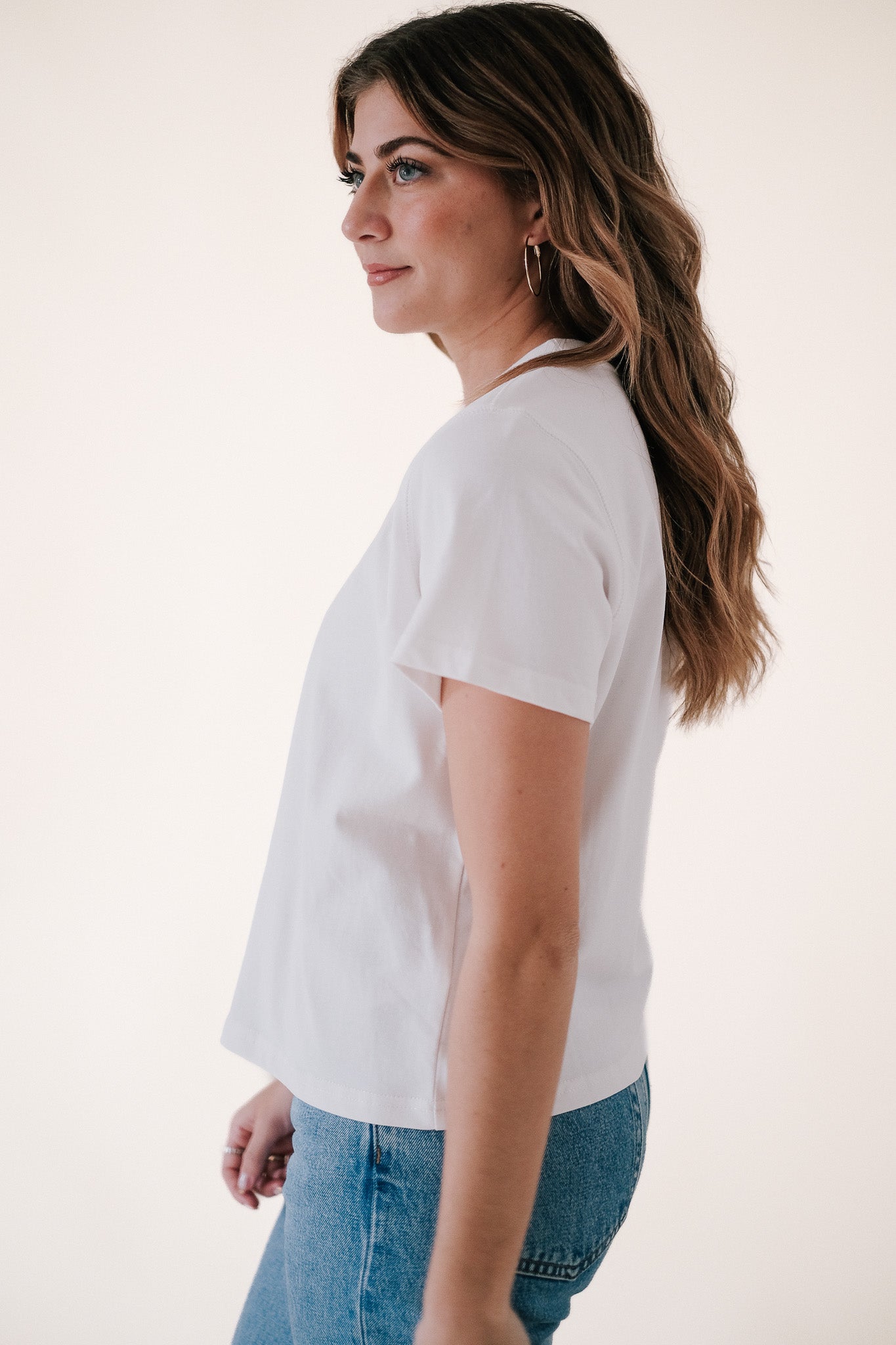 Karter Boxy Basic T-Shirt (White)