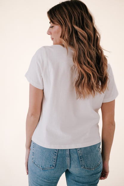 Karter Boxy Basic T-Shirt (White)