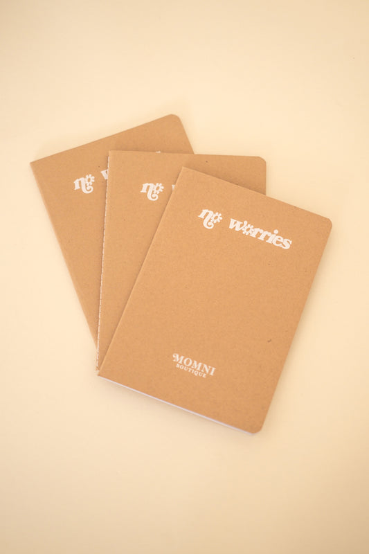 "No Worries" Graphic Notebook