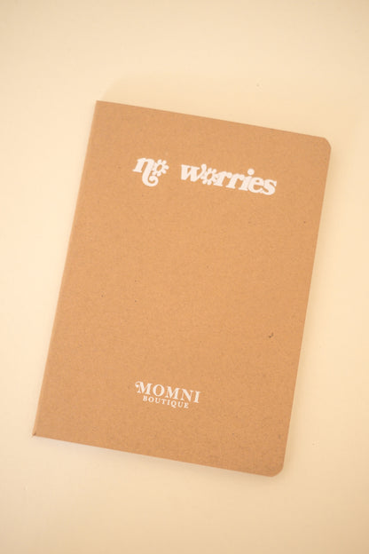 "No Worries" Graphic Notebook